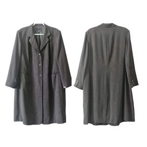 Grey Midi Overcoat/Suiting Jacket